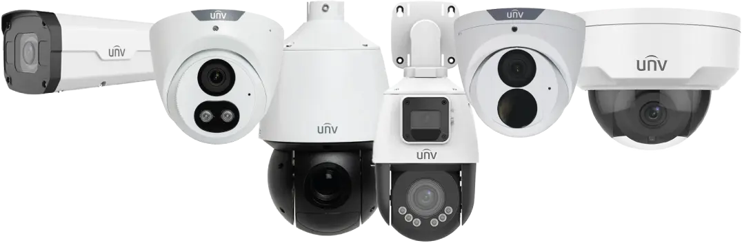 UNV Camera Range - Professional CCTV Solutions from Bullet to PTZ Systems